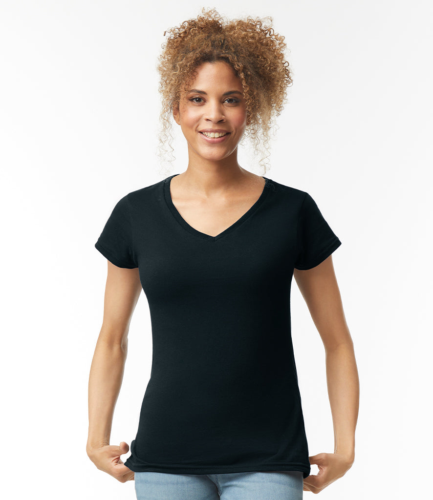 Gildan SoftStyle Ladies V Neck T-Shirt