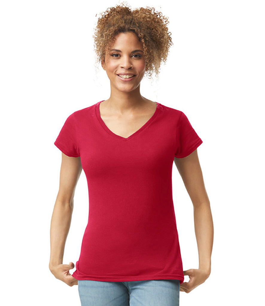 Gildan SoftStyle Ladies V Neck T-Shirt