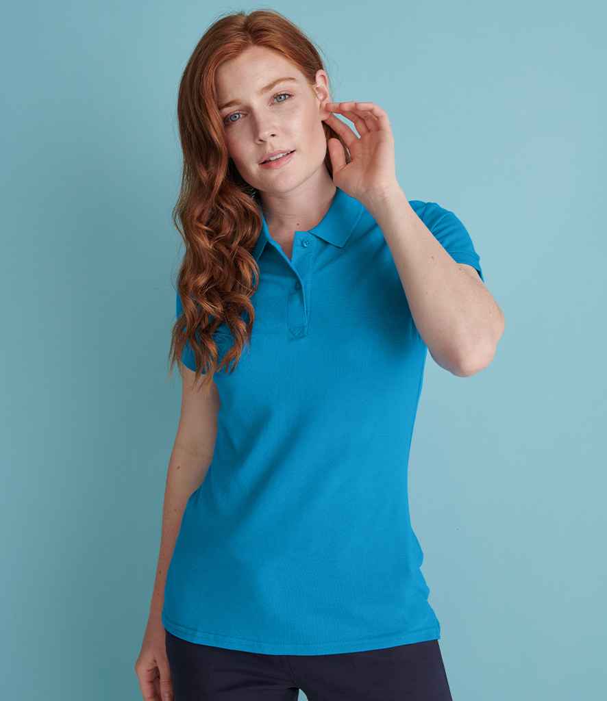 Henbury Ladies Modern Fit Cotton Pique Polo Shirt