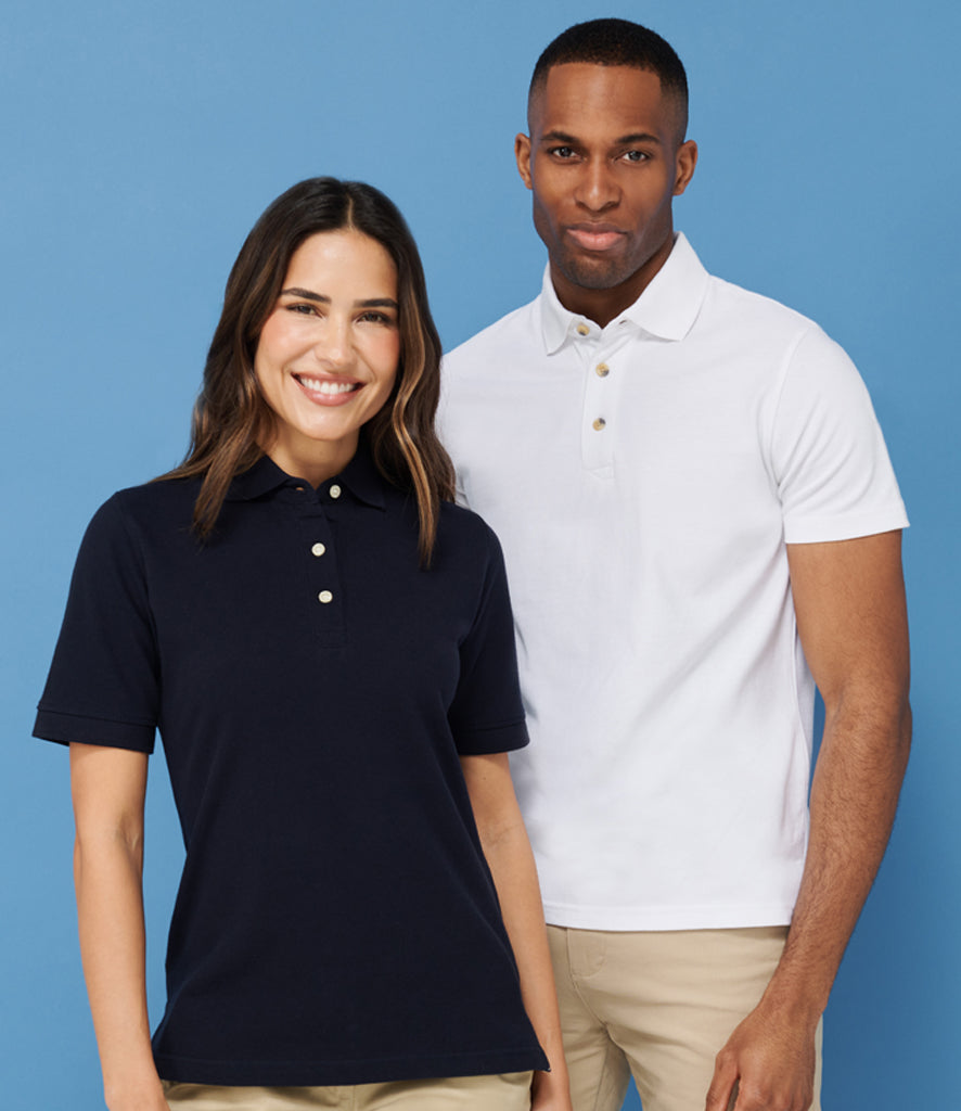 Henbury Unisex Stretch Cotton Pique Polo Shirt