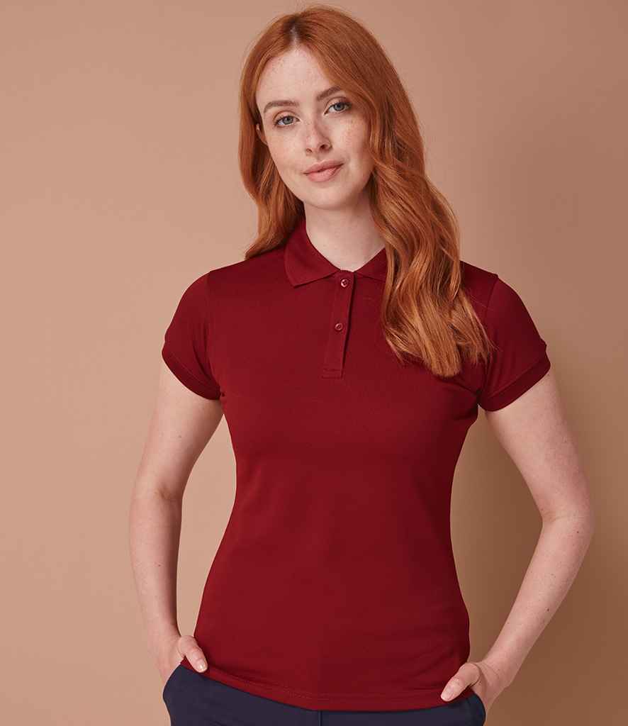 Henbury Ladies Coolplus Wicking Pique Polo Shirt