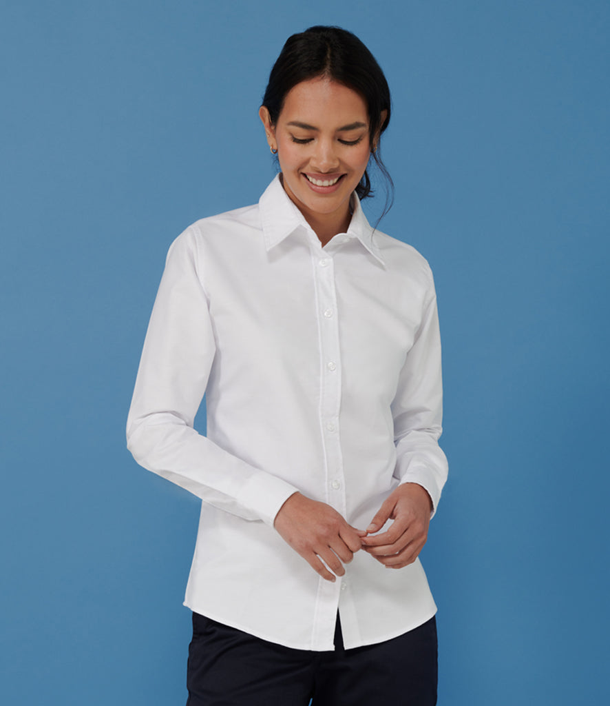 Henbury Ladies Long Sleeve Classic Oxford Shirt