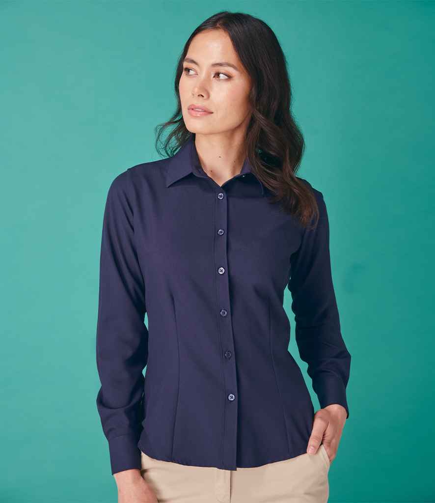 Henbury Ladies Long Sleeve Wicking Shirt