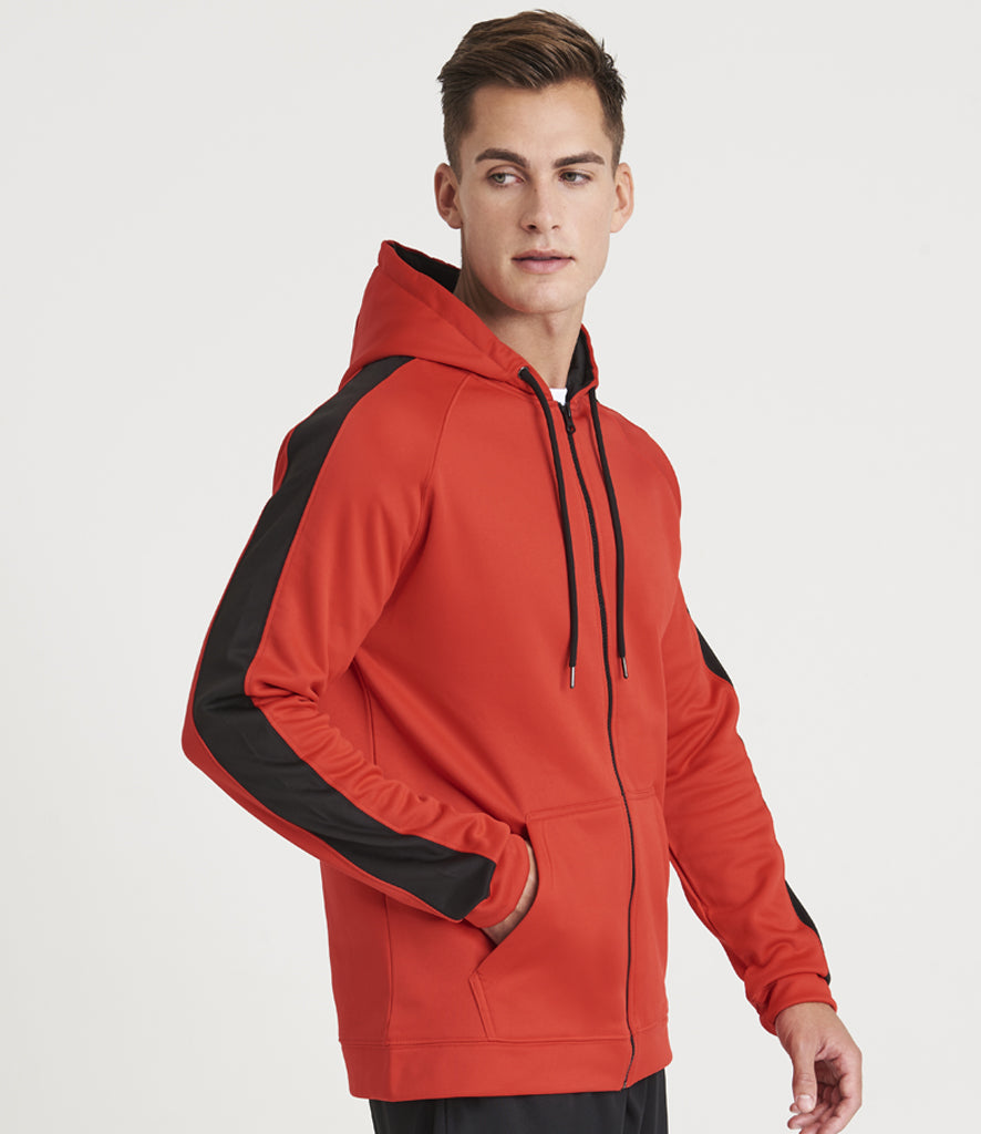 AWDis Contrast Sports Polyester Zoodie