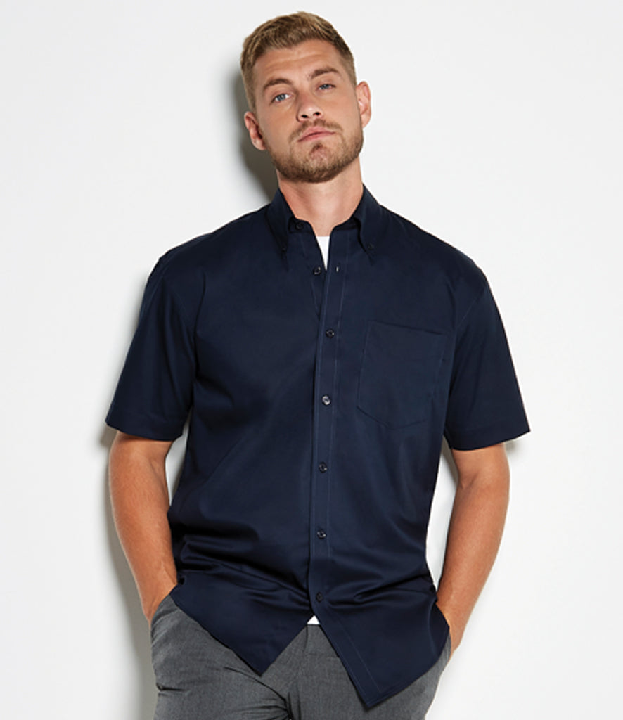 Kustom Kit Premium Short Sleeve Classic Fit Oxford Shirt