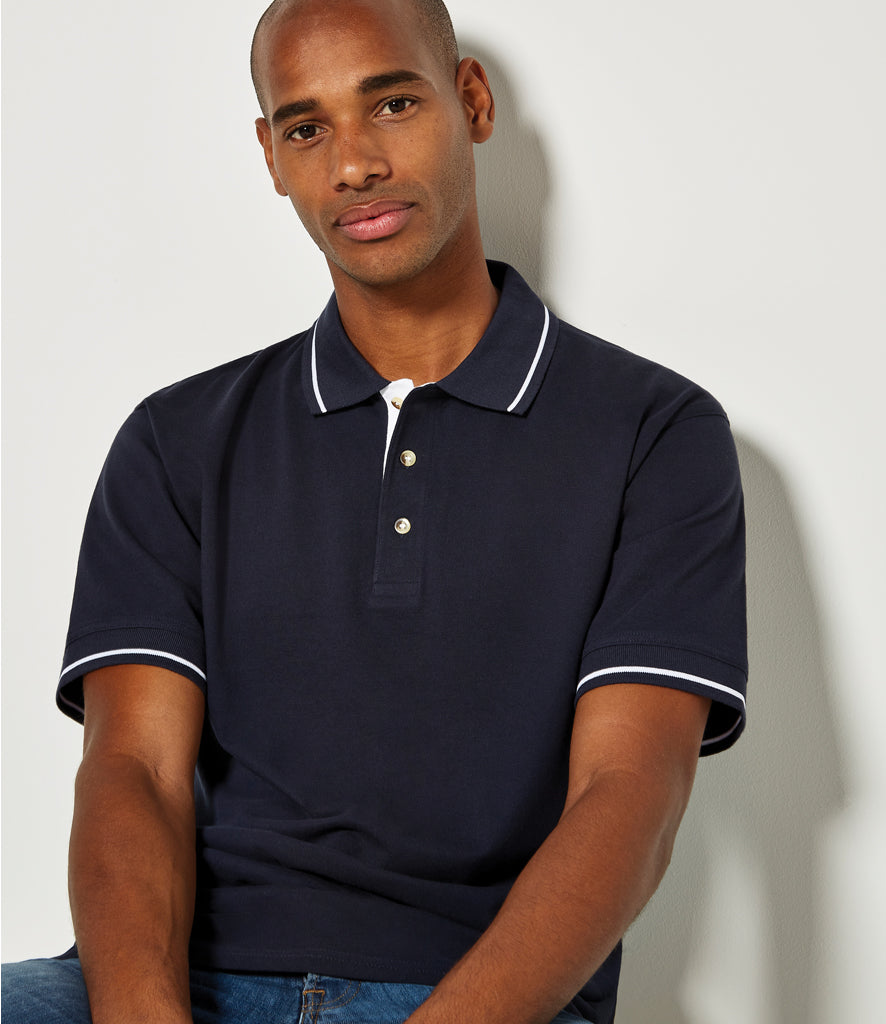 Kustom Kit St Mellion Tipped Cotton Pique Polo Shirt