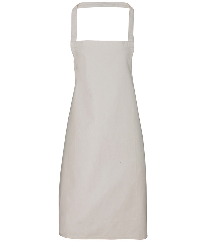 Premier PR102 100% Organic Cotton Bib Apron