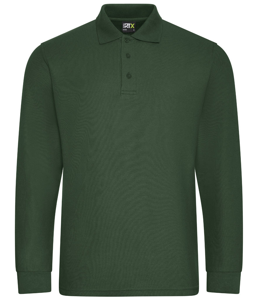 Pro RTX Pro Long Sleeve Pique Polo Shirt