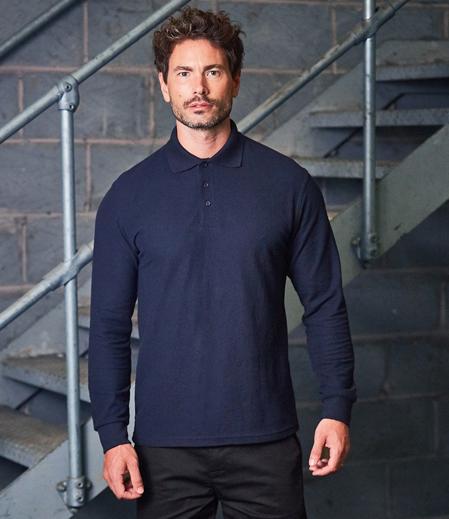 Pro RTX Pro Long Sleeve Pique Polo Shirt