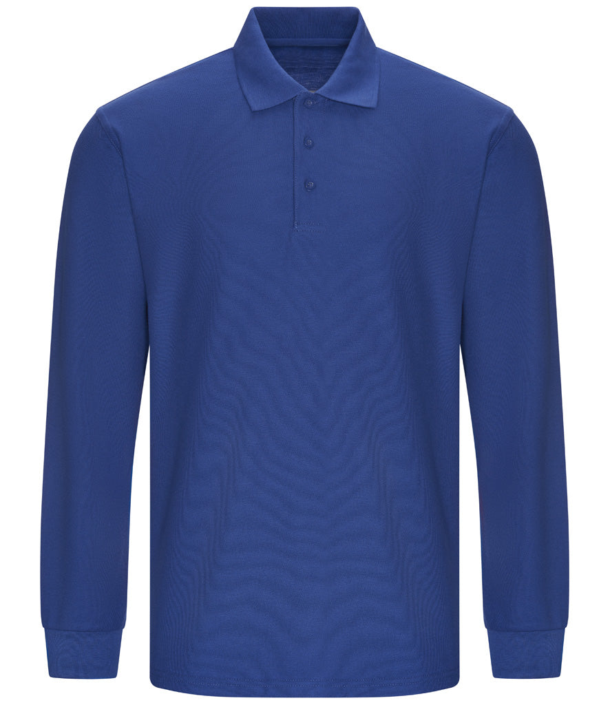 Pro RTX Pro Long Sleeve Pique Polo Shirt