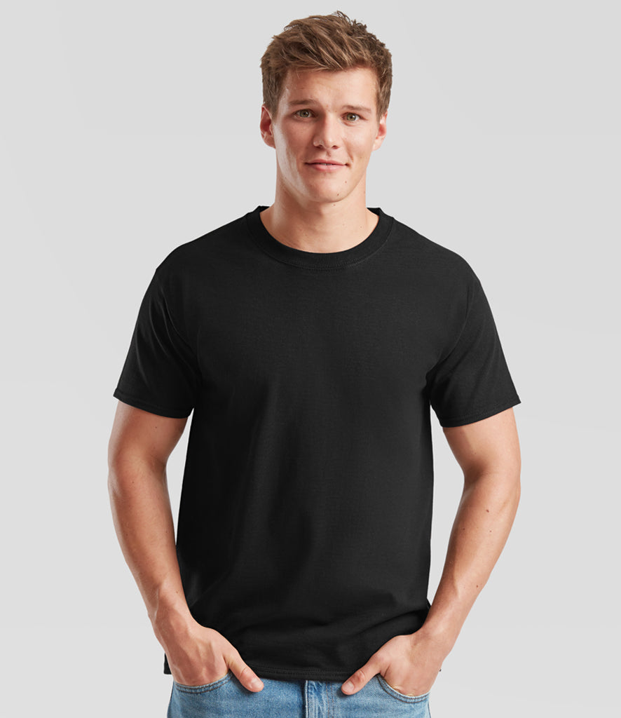 Fruit of The Loom Heavy Cotton T-shirt Colour Black pack of 5 pieces