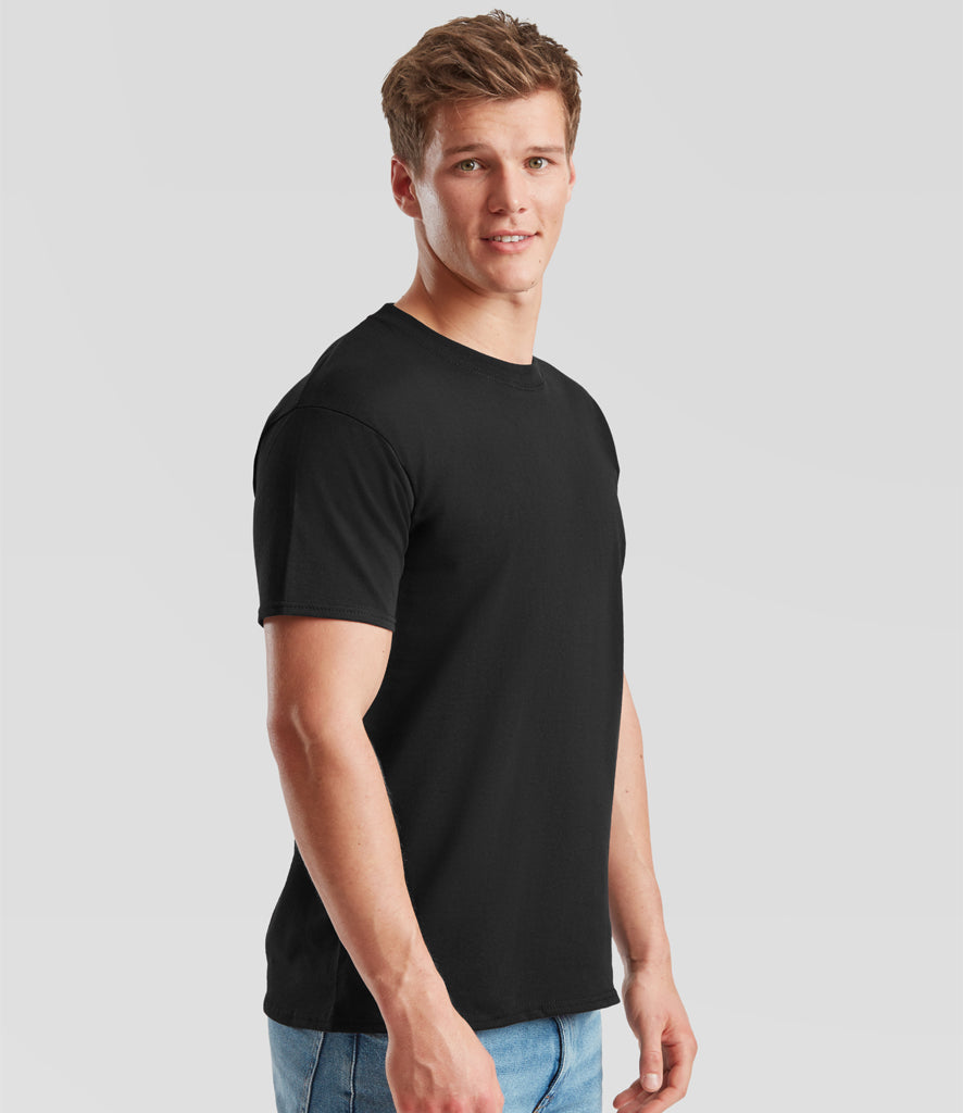 Fruit of The Loom Heavy Cotton T-shirt Colour Black pack of 5 pieces