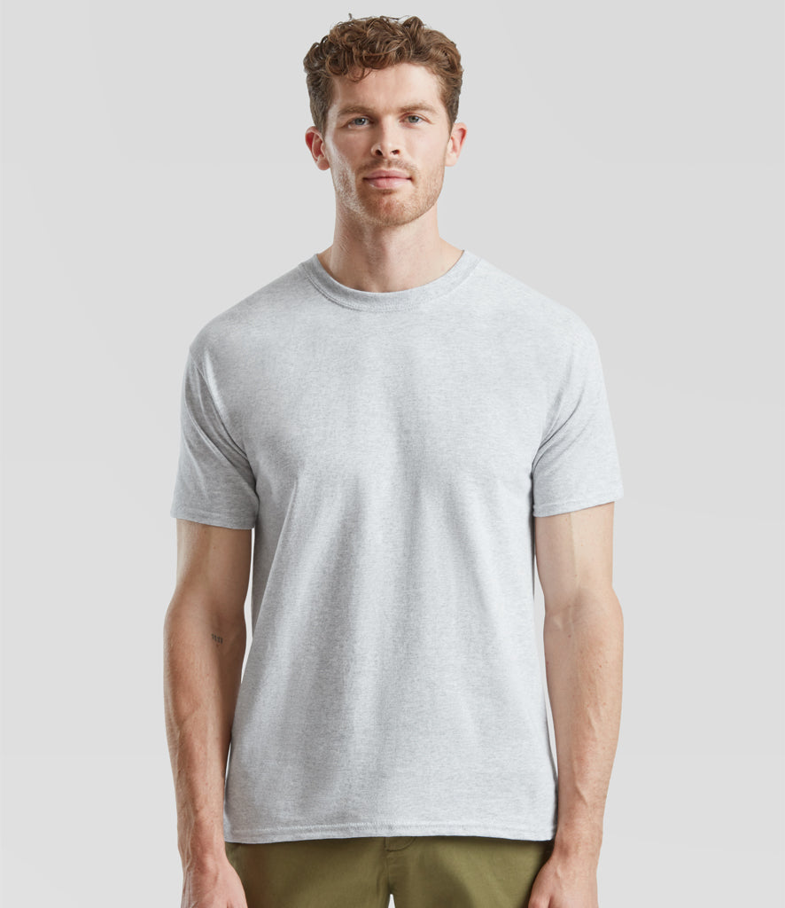 Fruit of The Loom Heavy Cotton T-shirt Colour Heather Grey pack of 5 pieces