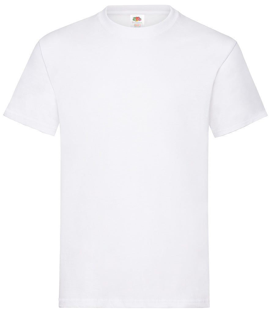 Fruit of The Loom Heavy Cotton T-shirt Colour White pack of 5 pieces