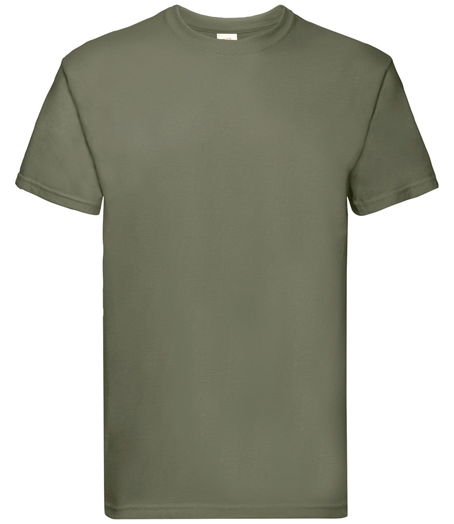 Fruit of The Loom Super Premium T-shirt Olive Green pack of 5