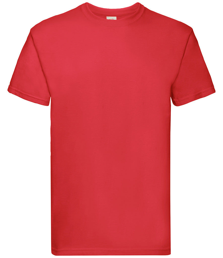 Fruit of The Loom Super Premium T-shirt Red pack of 5