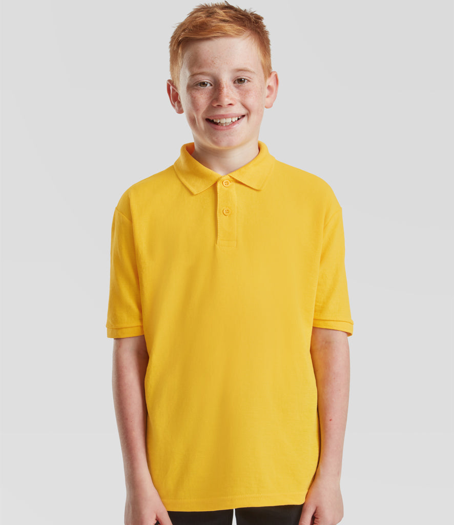 Fruit of the Loom Kids Poly/Cotton Pique Polo Shirt