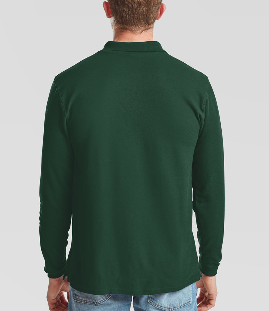 Fruit of the Loom Premium Long Sleeve Cotton Pique Polo Shirt