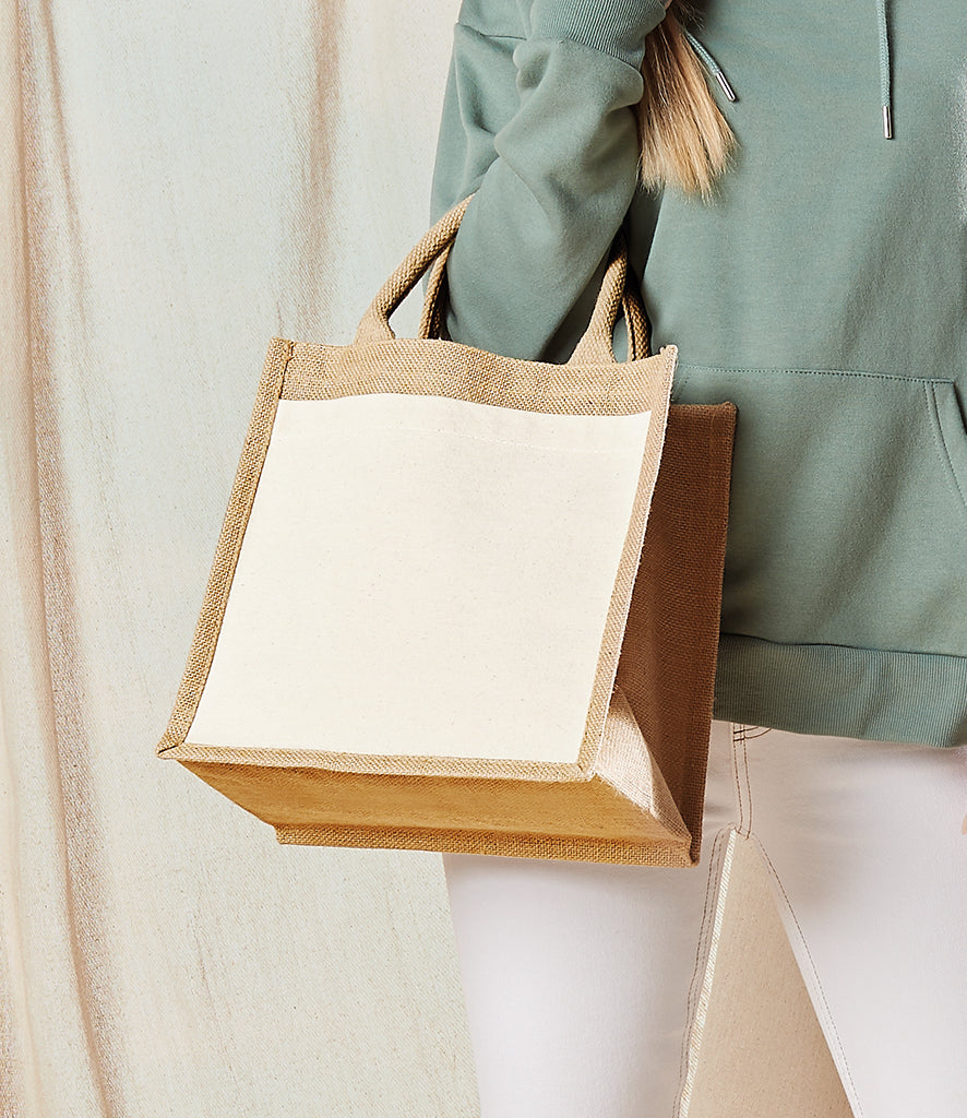 Westford Mill Pocket Jute Midi Tote | Natural