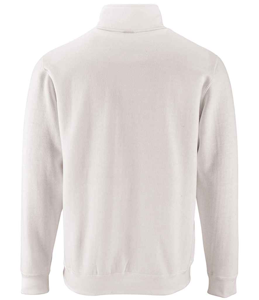 SOL'S Stan Contrast Zip Neck Sweatshirt