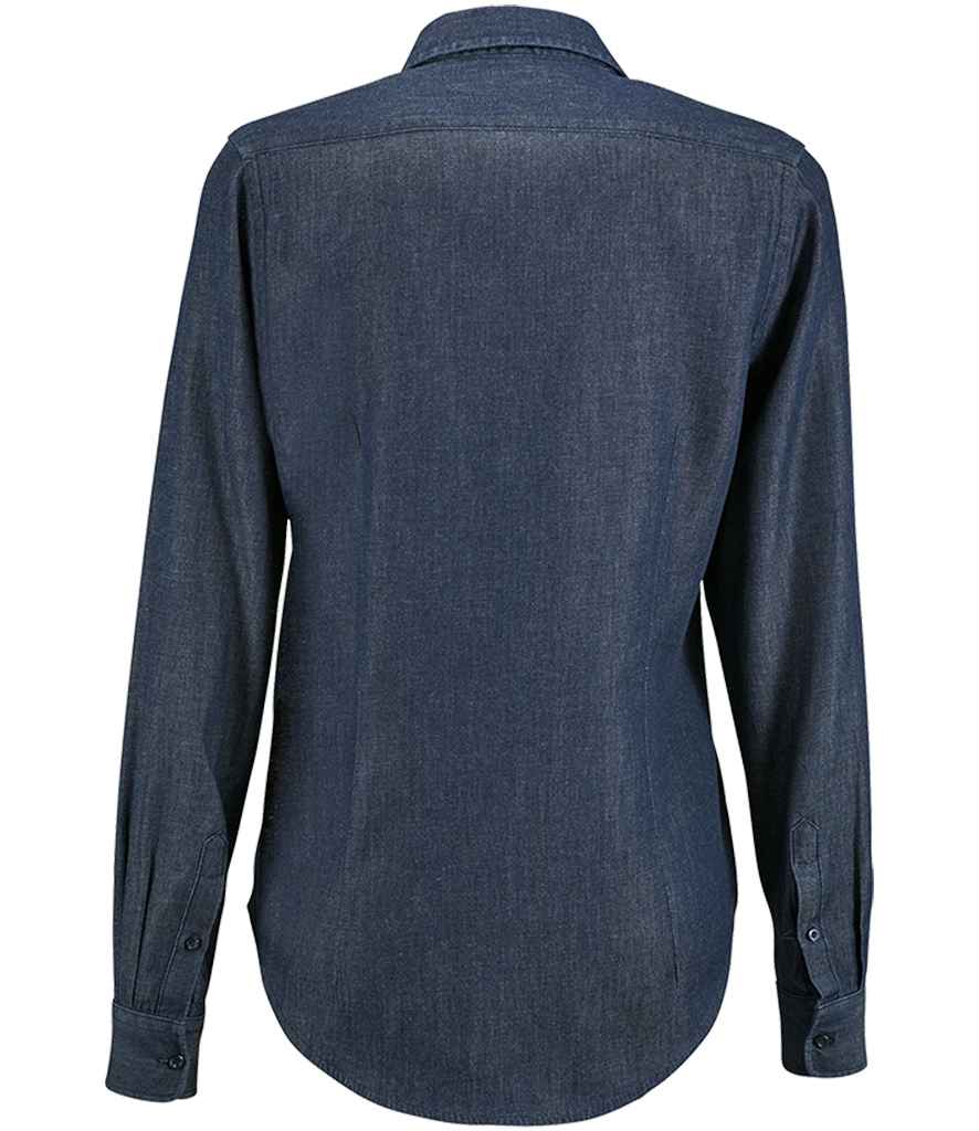 SOL'S Ladies Barry Long Sleeve Denim Shirt | Denim Brut