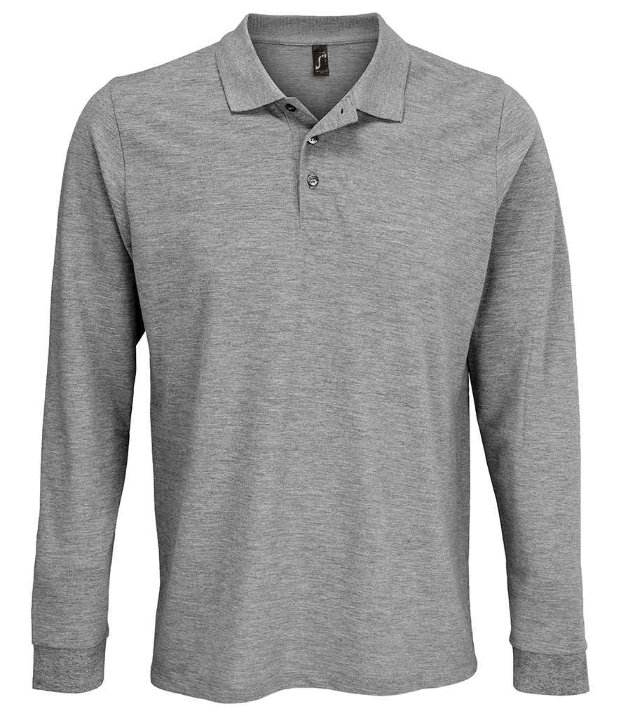 SOL'S Unisex Prime Long Sleeve Pique Polo Shirt