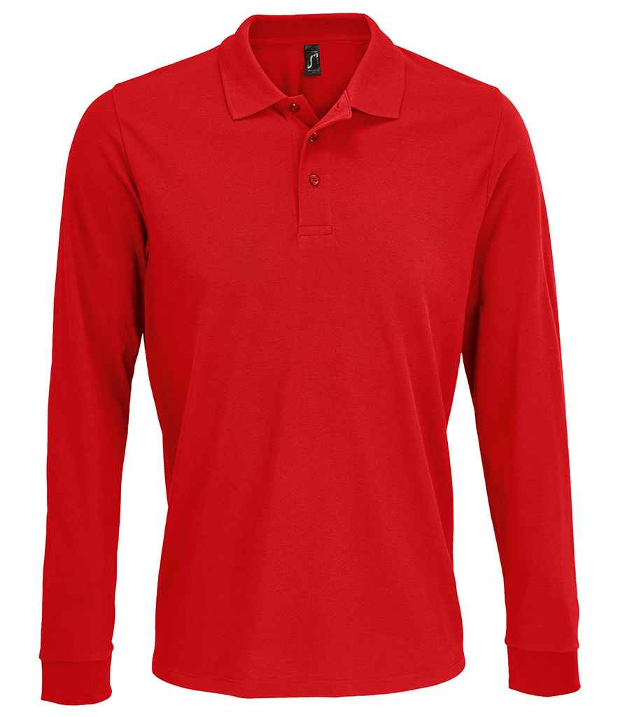 SOL'S Unisex Prime Long Sleeve Pique Polo Shirt