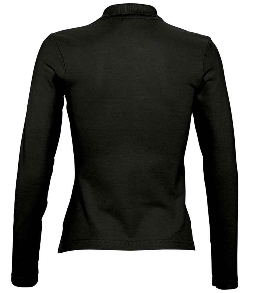 SOL'S Ladies Podium Long Sleeve Cotton Pique Polo Shirt