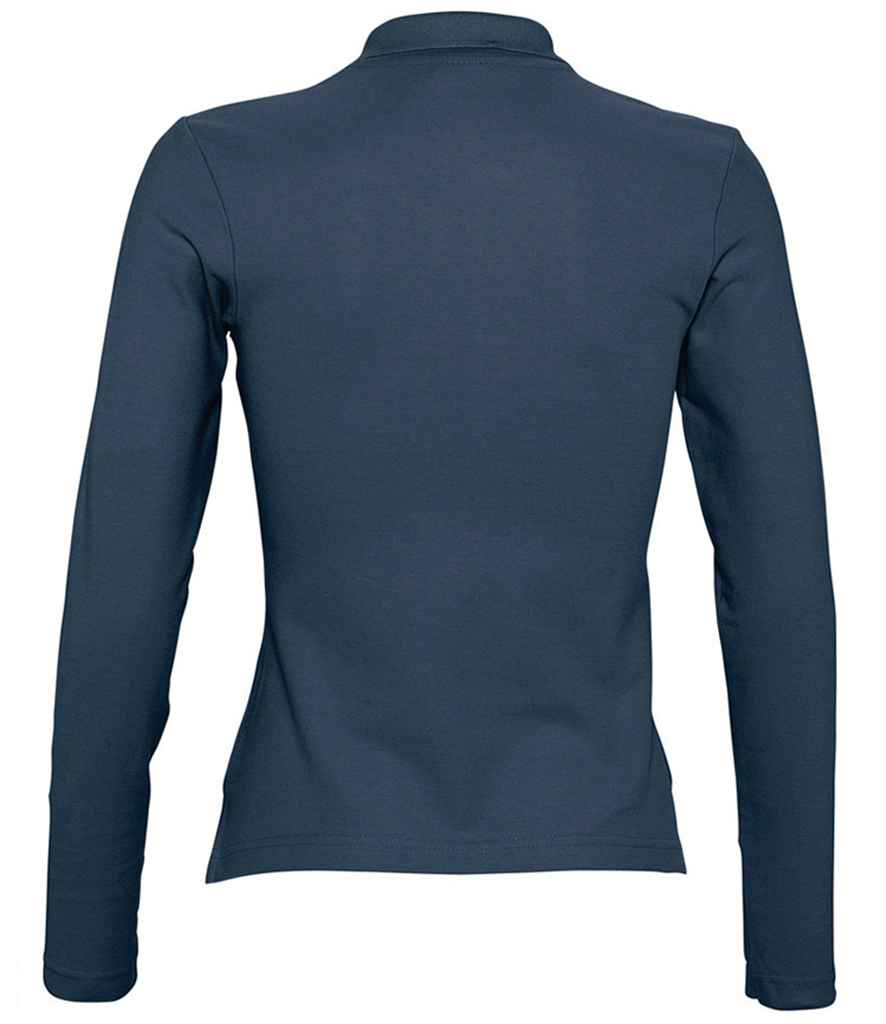 SOL'S Ladies Podium Long Sleeve Cotton Pique Polo Shirt