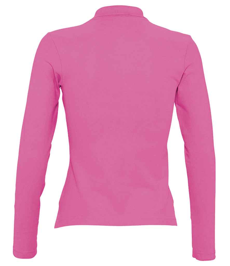 SOL'S Ladies Podium Long Sleeve Cotton Pique Polo Shirt