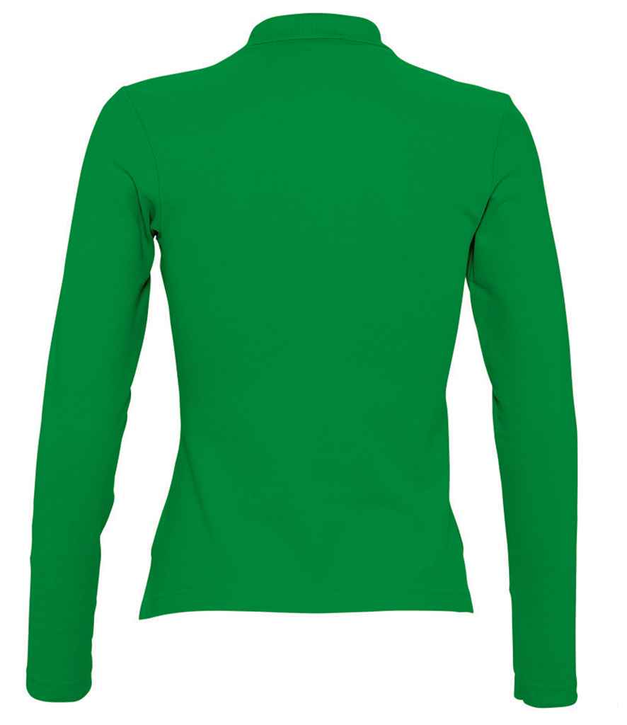 SOL'S Ladies Podium Long Sleeve Cotton Pique Polo Shirt