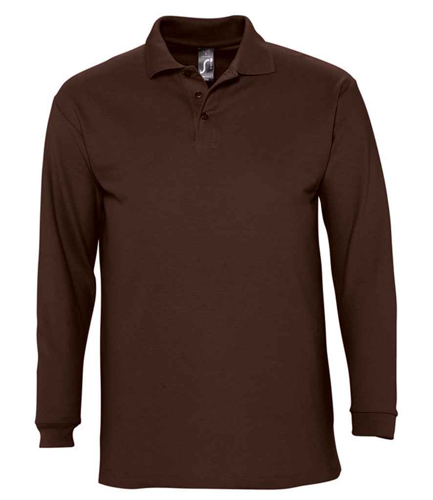 SOL'S Winter II Long Sleeve Cotton Pique Polo Shirt