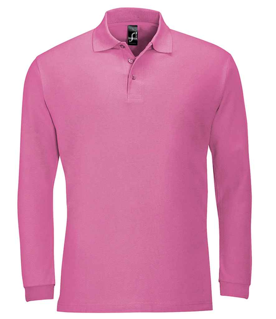 SOL'S Winter II Long Sleeve Cotton Pique Polo Shirt