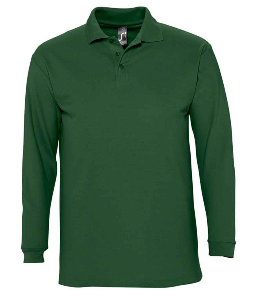 SOL'S Winter II Long Sleeve Cotton Pique Polo Shirt