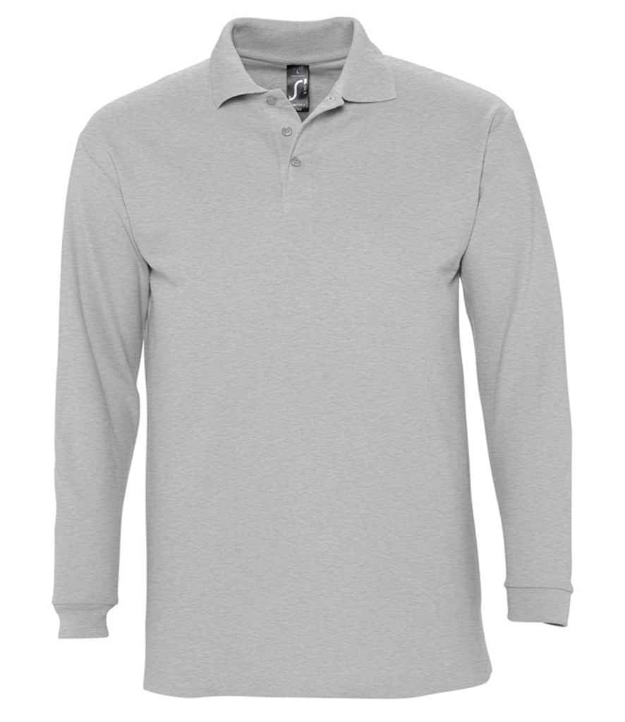 SOL'S Winter II Long Sleeve Cotton Pique Polo Shirt