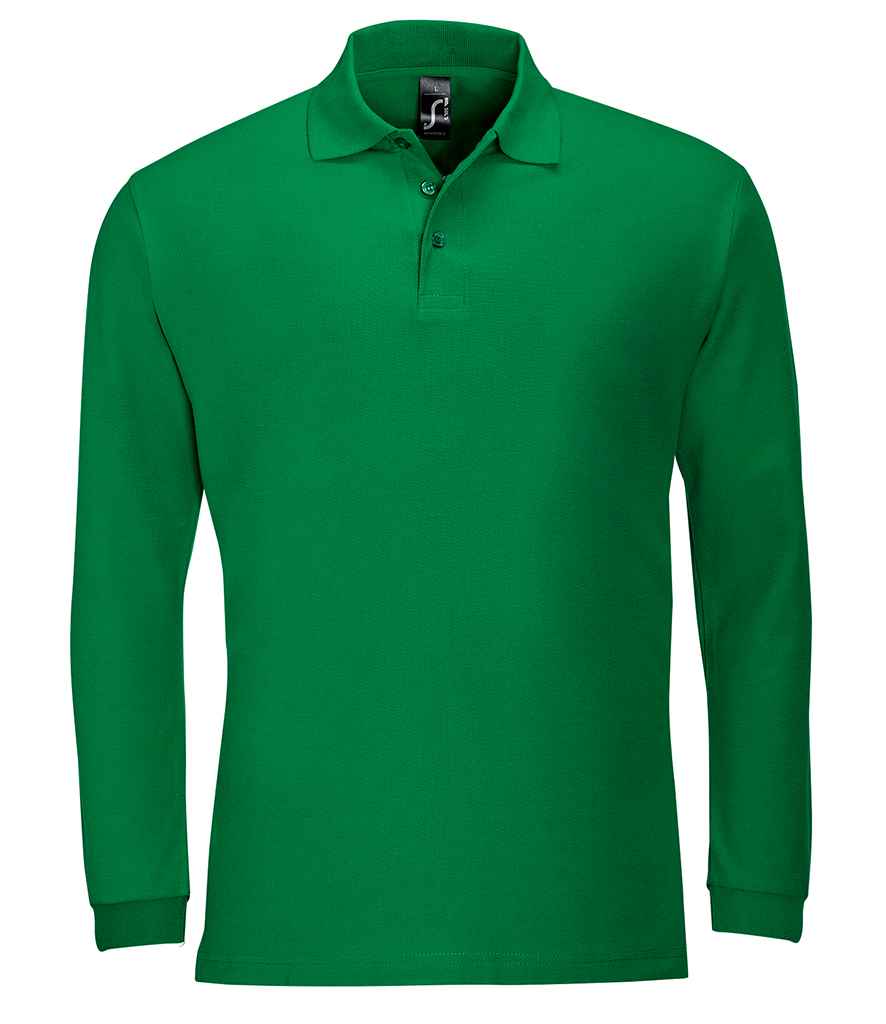 SOL'S Winter II Long Sleeve Cotton Pique Polo Shirt