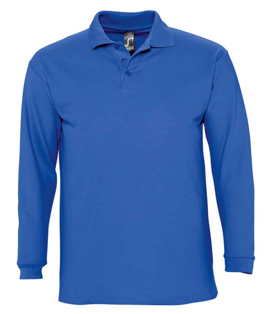 SOL'S Winter II Long Sleeve Cotton Pique Polo Shirt