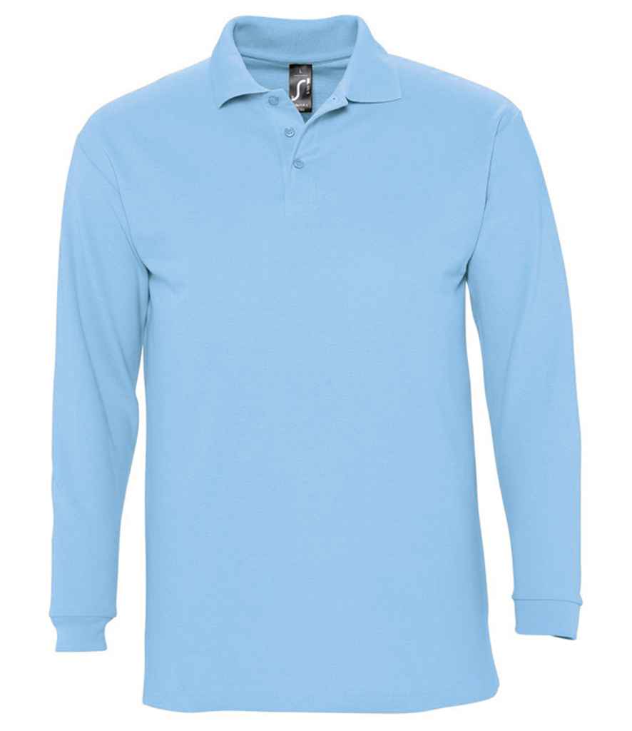 SOL'S Winter II Long Sleeve Cotton Pique Polo Shirt