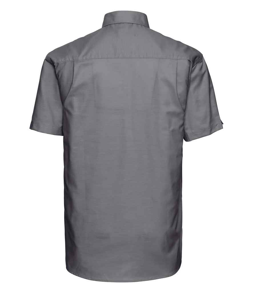 Russell Collection Short Sleeve Easy Care Oxford Shirt