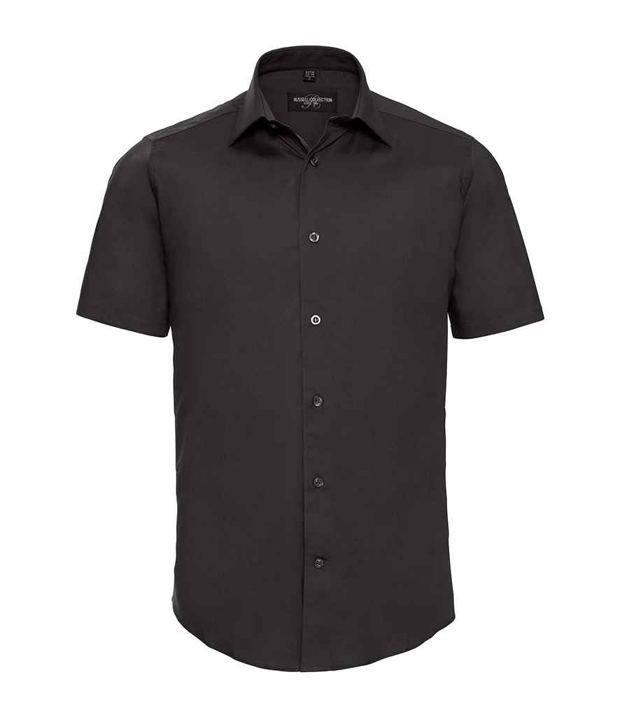 Russell Collection Short Sleeve Easy Care Fitted Shirt