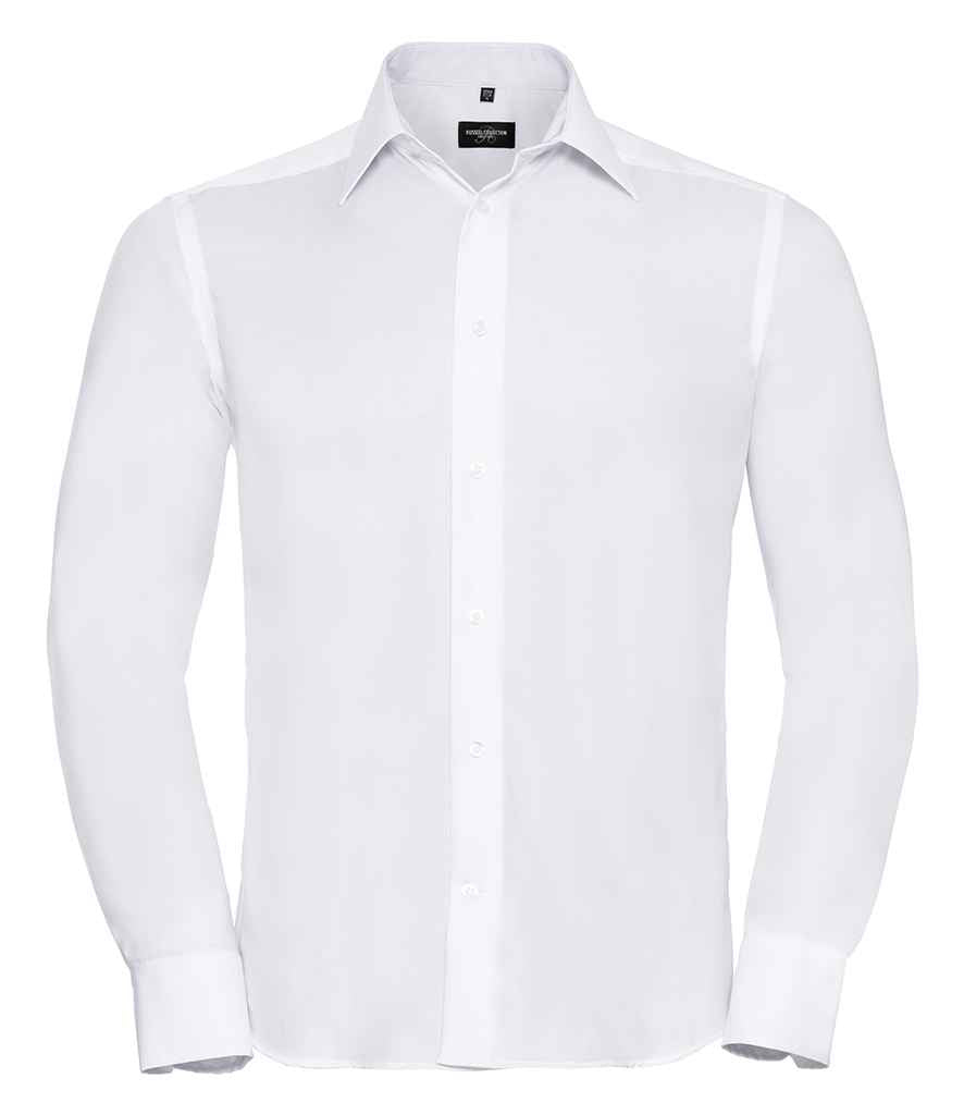 Russell Collection Long Sleeve Tailored Ultimate Non-Iron Shirt