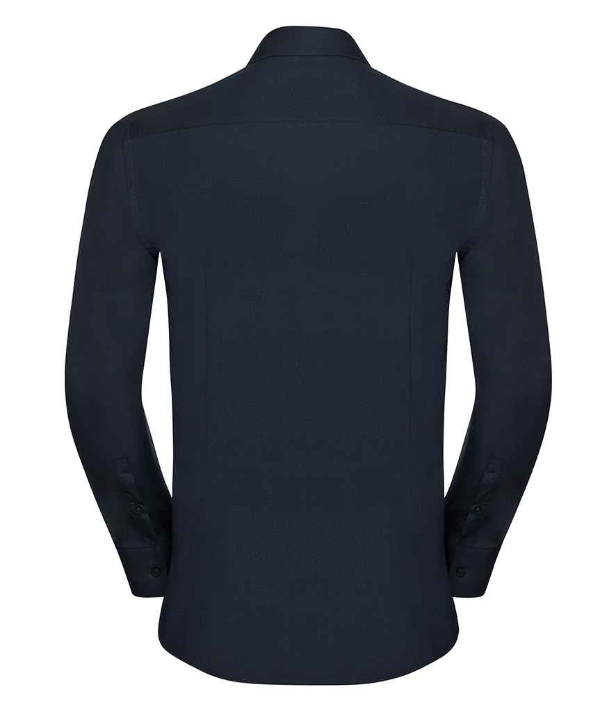 Russell Collection Long Sleeve Ultimate Stretch Shirt | Black