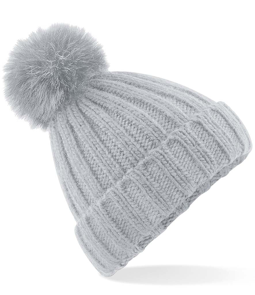 Beechfield Verbier Fur Pop Pom Beanie