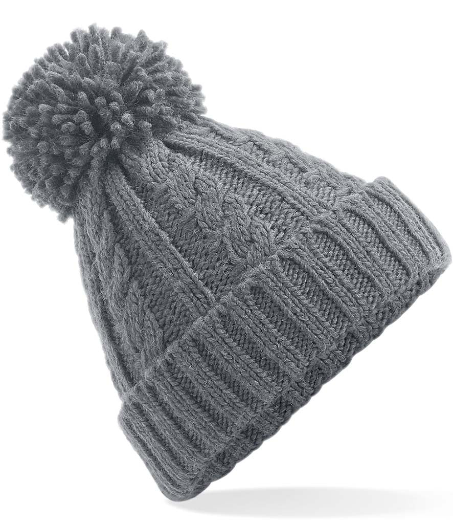 Beechfield Cable Knit Melange Beanie