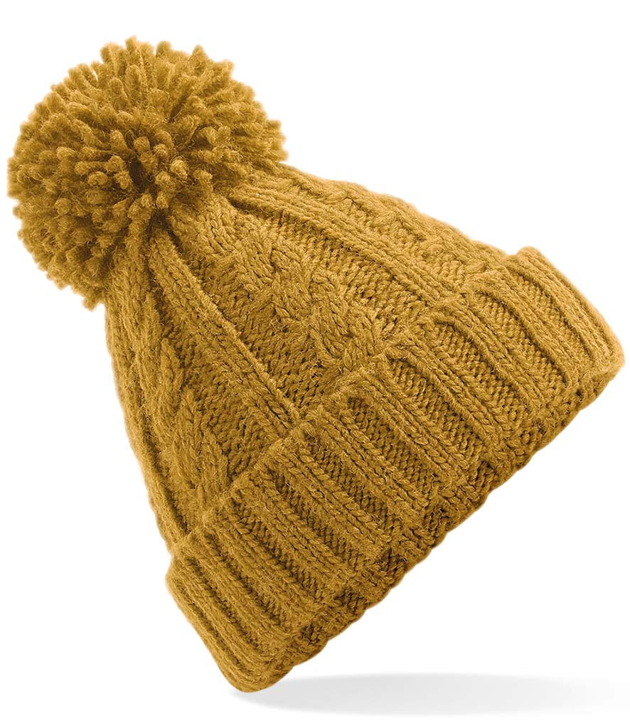 Beechfield Cable Knit Melange Beanie