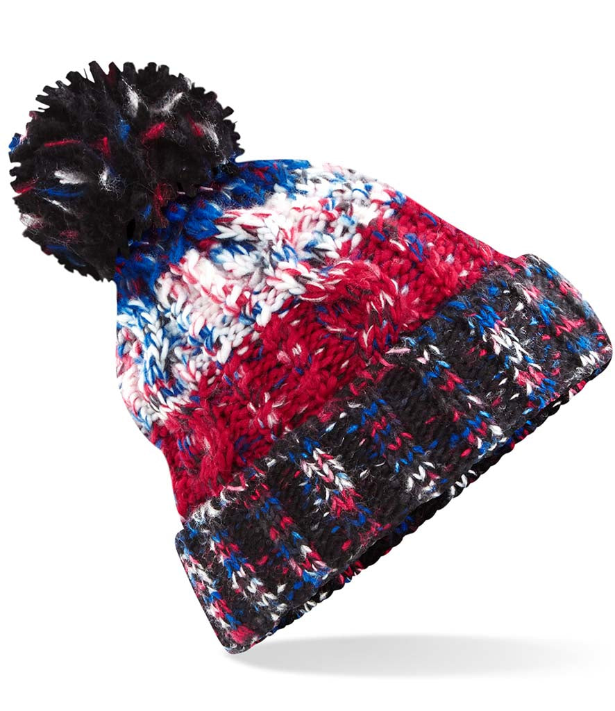 Beechfield Corkscrew Pom Pom Beanie