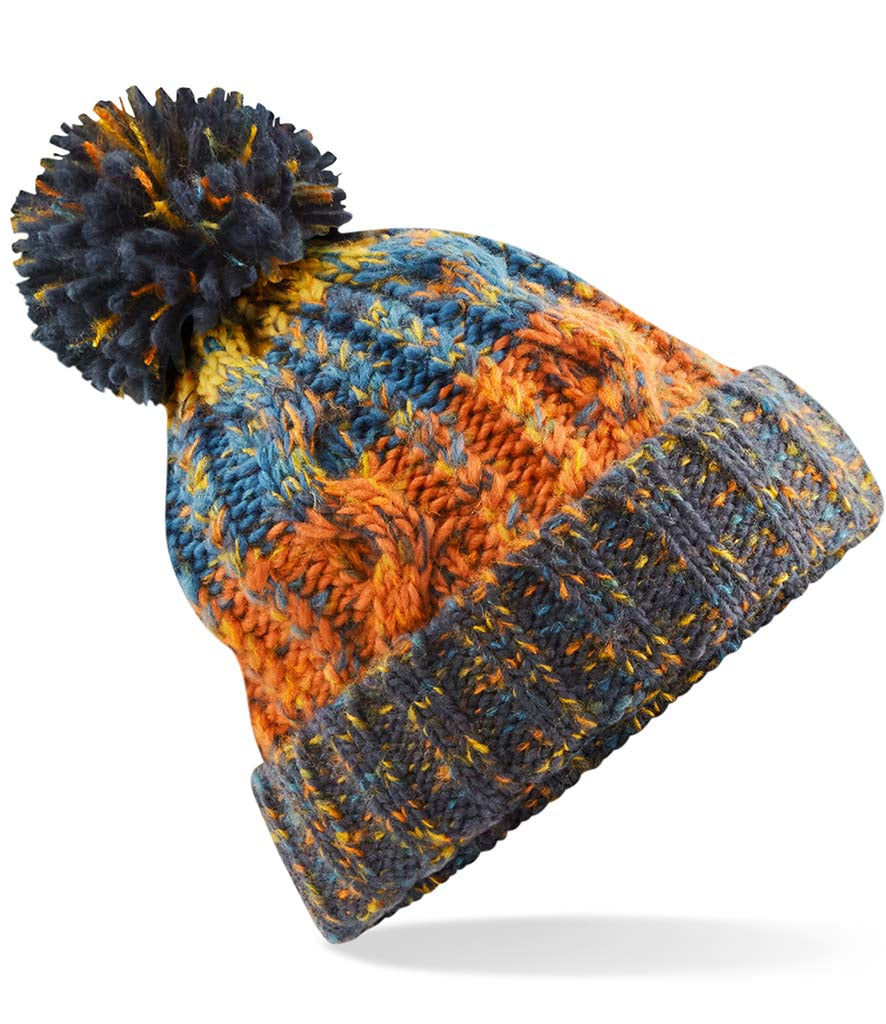 Beechfield Corkscrew Pom Pom Beanie