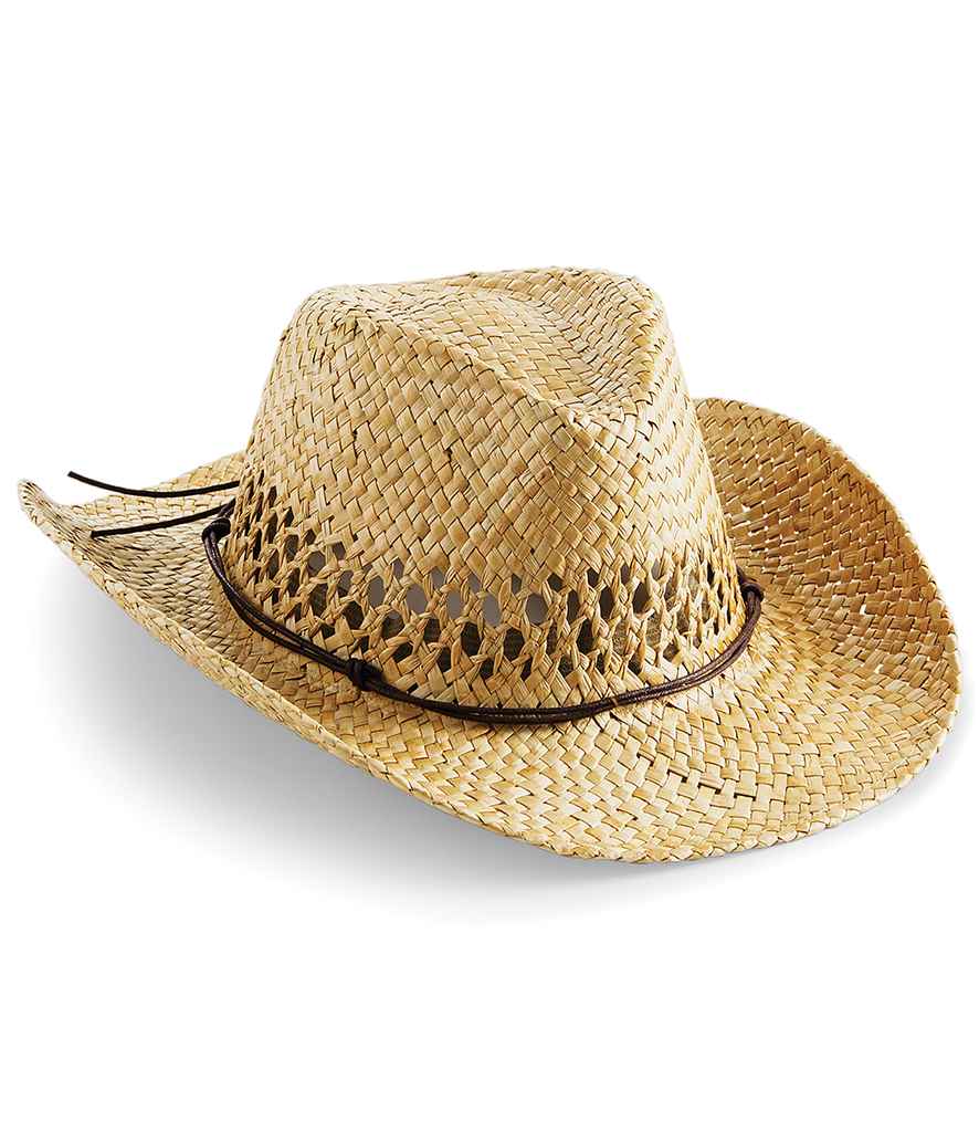 Beechfield Straw Cowboy Hat | Natural