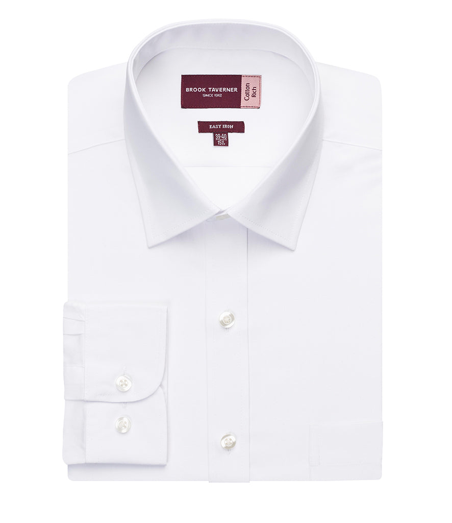 Brook Taverner Rapino Long Sleeve Poplin Shirt