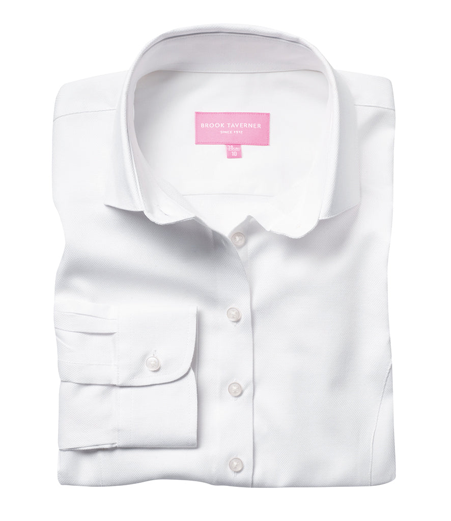 Brook Taverner Ladies Aspen Long Sleeve Oxford Shirt